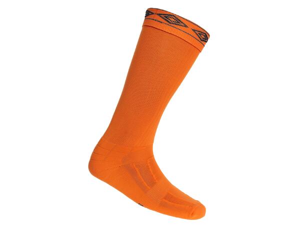 UMBRO City Fotb.Str Oransje/Sort 35-39 Solide strømper - god passform 